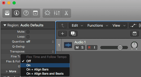 Logic Pro X Apple Untagged Loops tutorial Audio window
